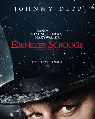 Plakat wydarzenia:  Ebenezer Scrooge. Opowieść wigilijna - napisy